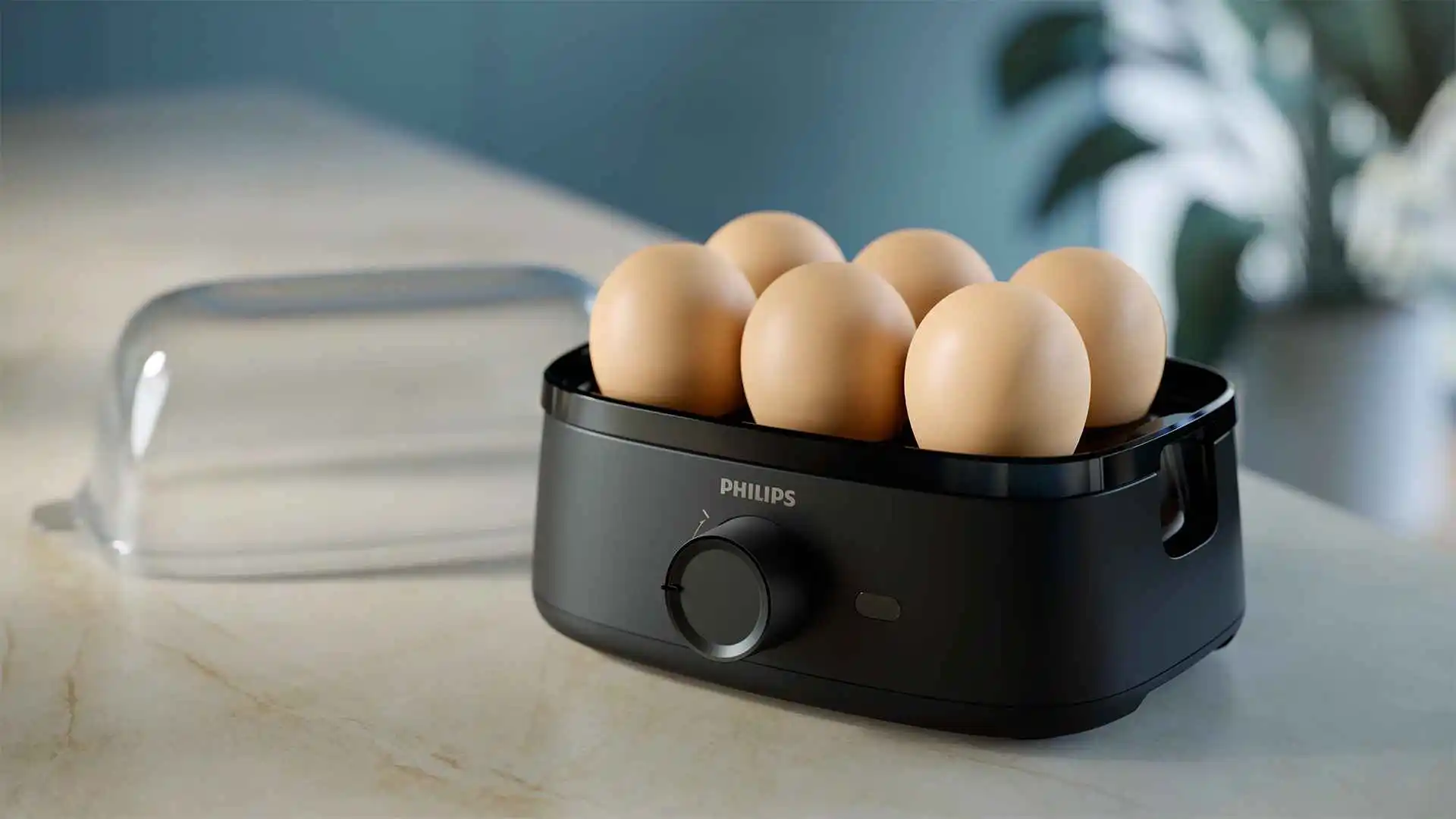 Philips olu vārītājs garantē perfektas olas katru reizi. Lietotājam draudzīga vadība un nemainīgi rezultāti — obligāta lieta jūsu virtuvē.