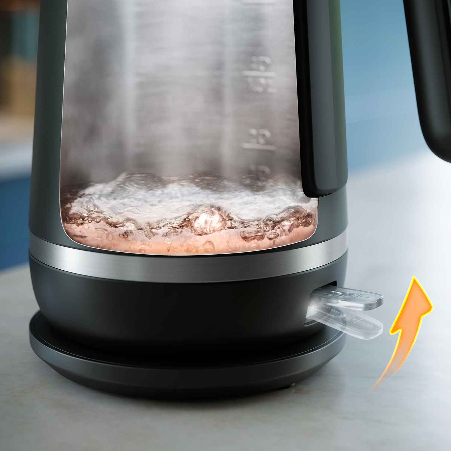 Philips tējkannas: Augstākās kvalitātes stikla tējkanna ar verdošu ūdeni. Skaidri redzams ūdens līmenis, ātrās vārīšanas elements un izgaismots ieslēgšanas/izslēgšanas slēdzis. Izbaudiet nepārspējamu dizainu un jaunākās tehnoloģijas Philips virtuves tējkannās.